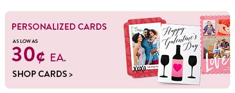 PERSONALIZED CARDS AS LOW AS 50¢ EA. | Shop Cards