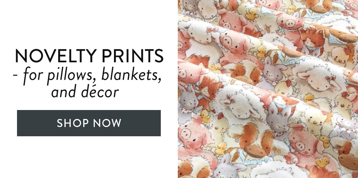 NOVELTY PRINTS - for pillows, blankets, and decor | SHOP NOW