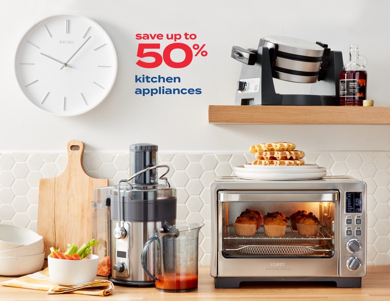 save up to 50% kitchen appliances 