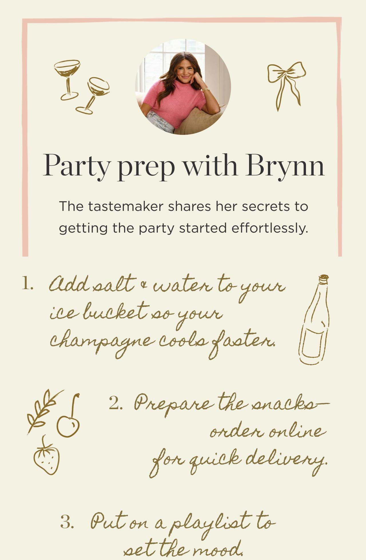 Party prep with Brynn