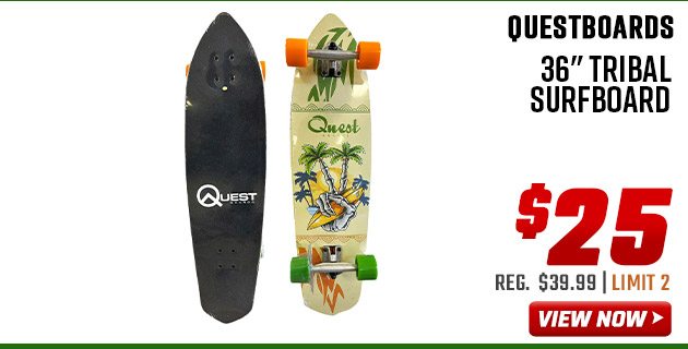 Questboards 36'' Tribal Surfboard