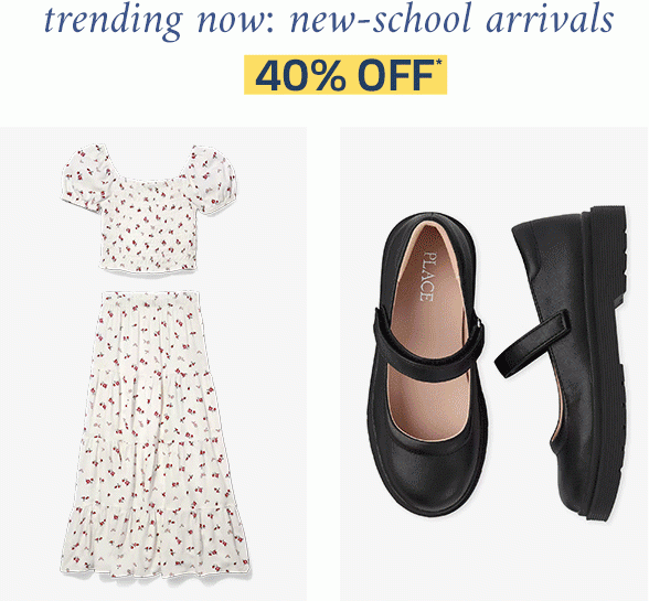 40% off New School Arrivals