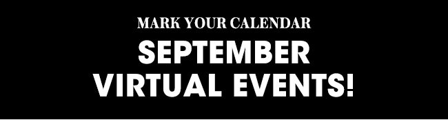 September Virtual Events!