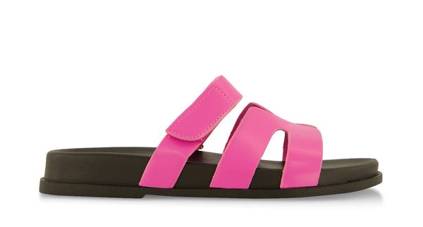 H Band Velcro Slide Sandals