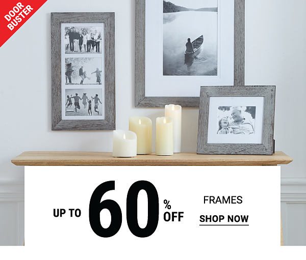 Doorbuster - Up to 60% off frames. Shop Now.