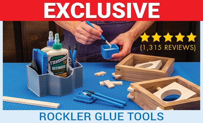 Exclusive Rockler Glue Tools