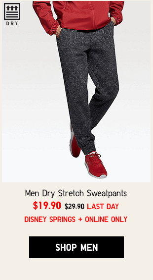 MEN DRY STRETCH SWEATS $19.90