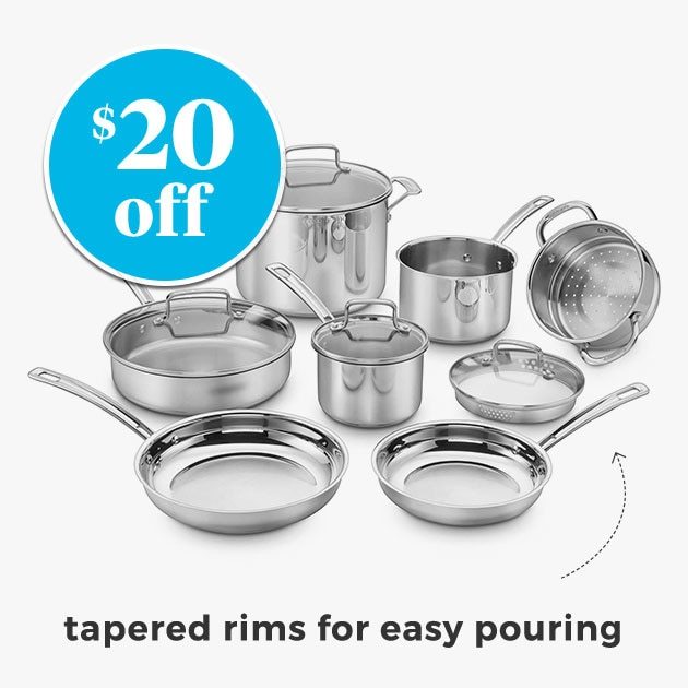 Cuisinart® Chef's Classic Pro Stainless Steel 11-Piece Cookware Set - $20 off