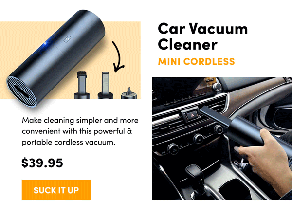 Car Vacuum Cleaner | Suck It Up 