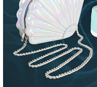Seashell Holographic Crossbody Bag