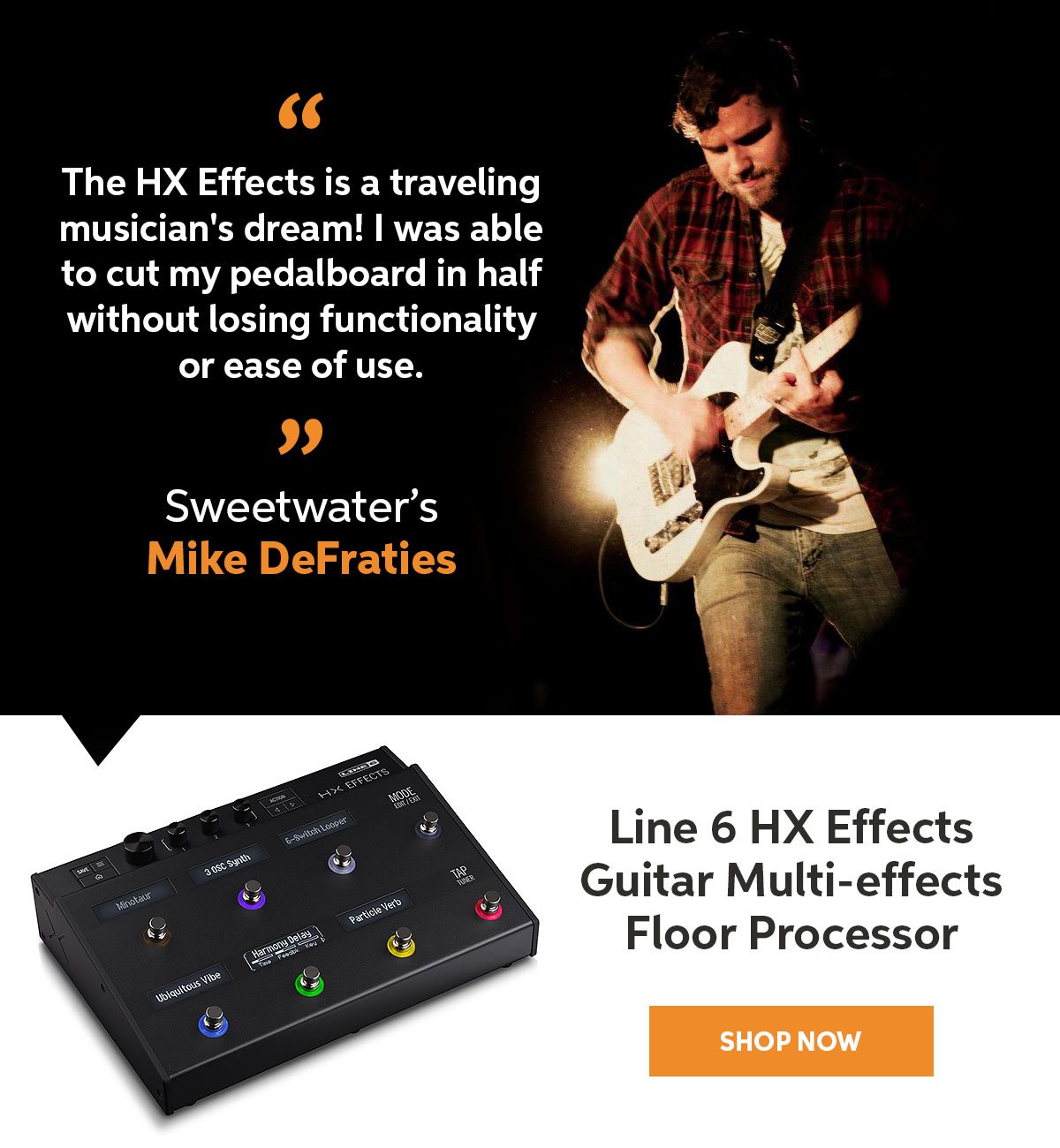 Sweetwater Staff Picks — Line 6 HX Effects Guitar Multi-effects Floor Processor