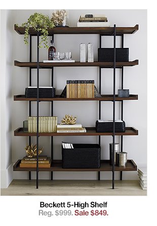 Beckett 5-High Shelf