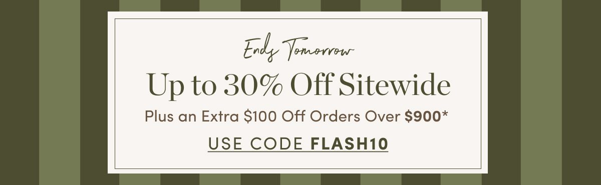 Up to 30 Percent Off Sitewide