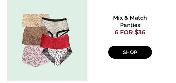 Shop Panties 6/$36