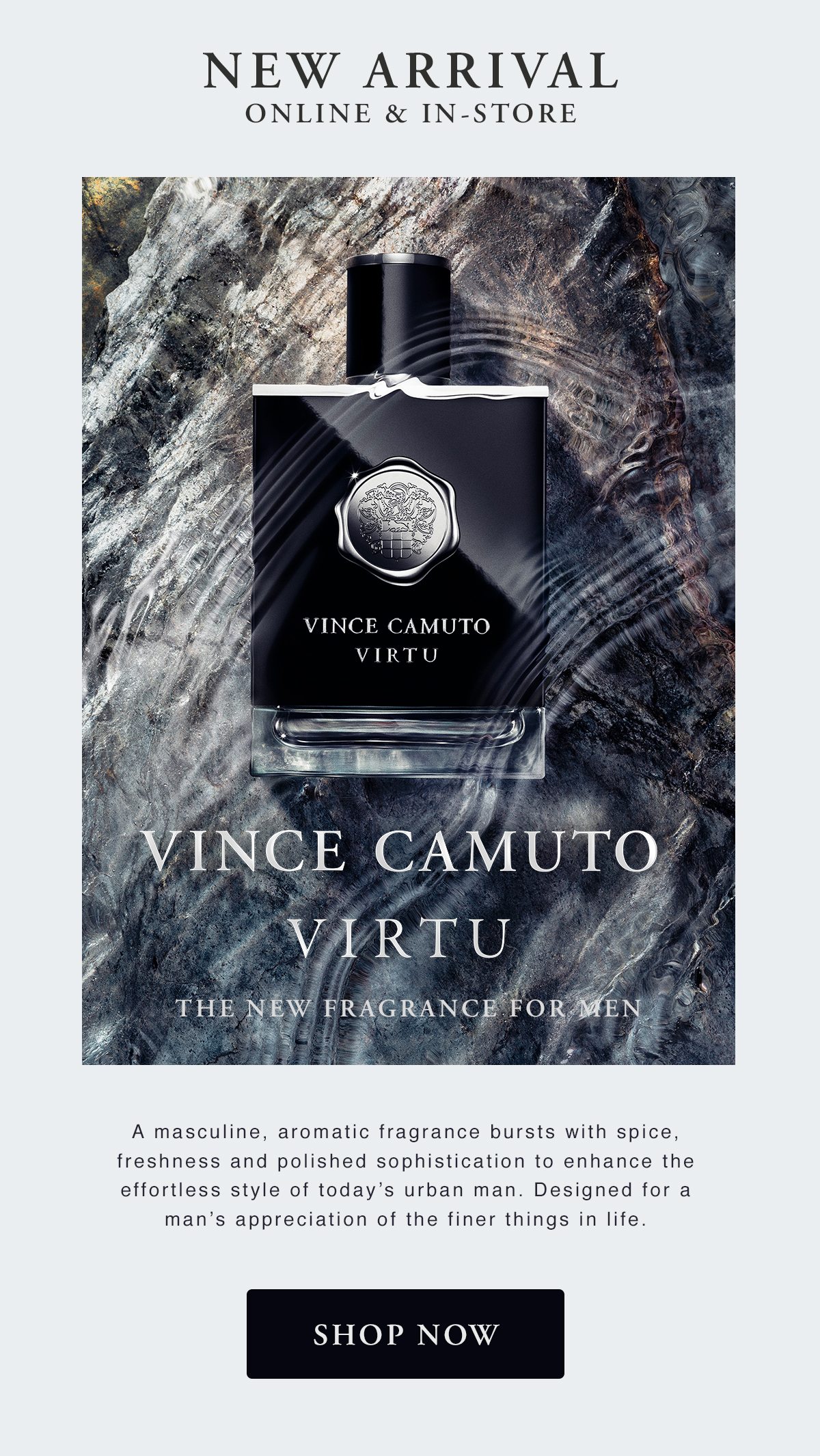 Vince Camuto Virtu - The New Fragrance For Men - Shop Now