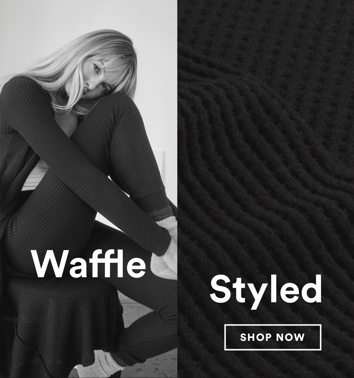 New Styles Waffle Knit