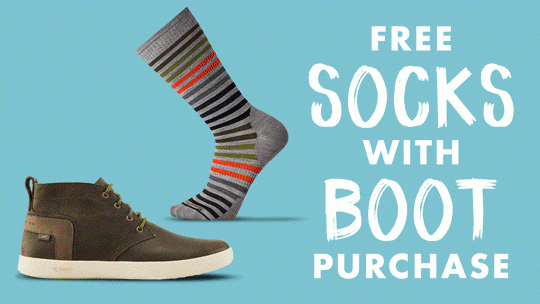 FREE SOCKS WITH BOOT PURCHASE