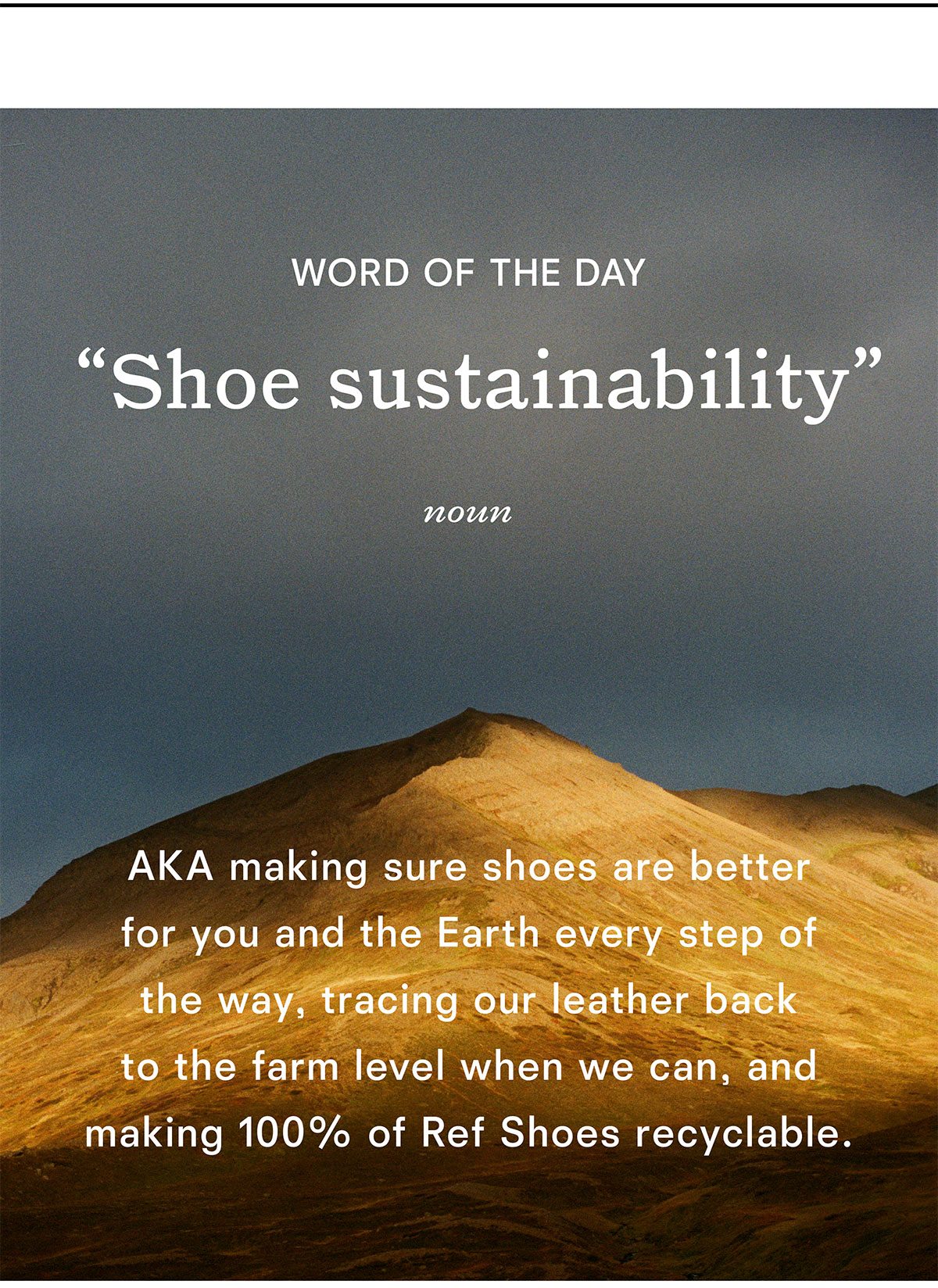 Shoe sustainability