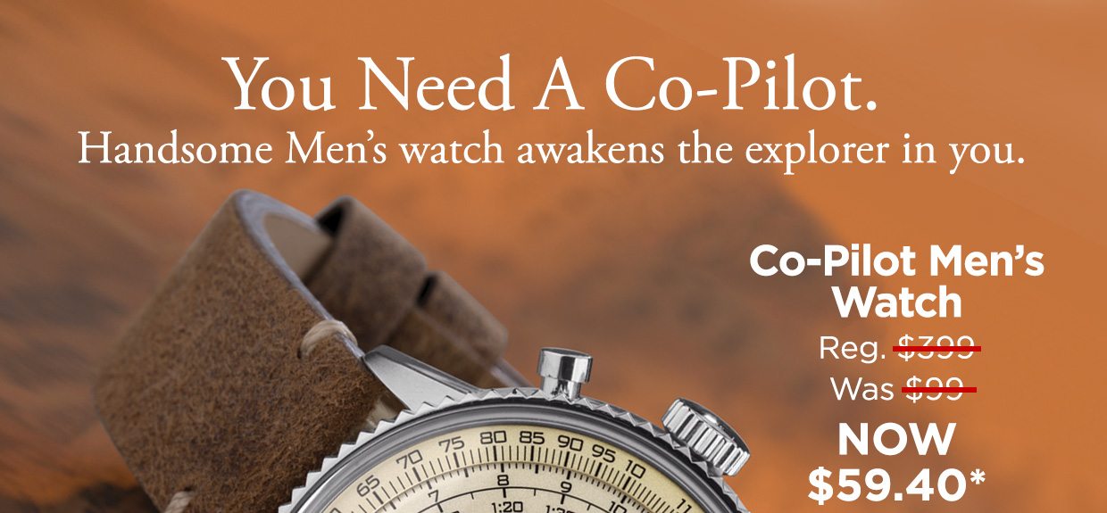 Co-Pilot Men's Watch-Now $59.40*