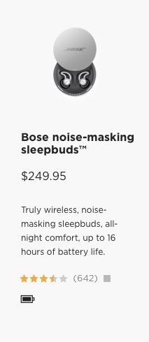 Bose noise-masking sleepbuds