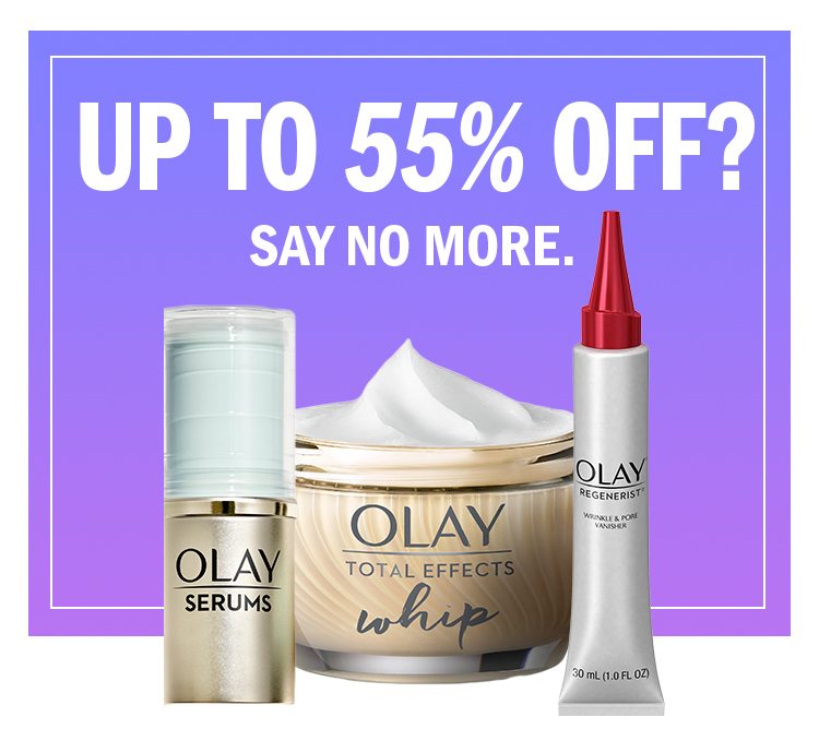 UP TO 55% OFF? SAY NO MORE. 