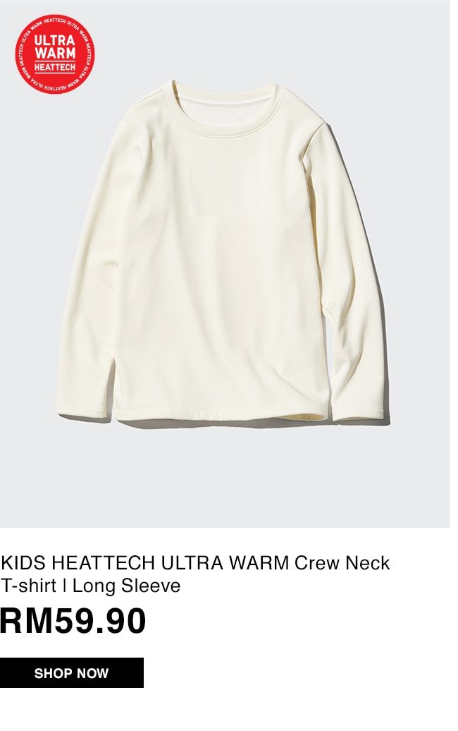 KIDS HEATTECH ULTRA WARM Crew Neck T-shirt | Long Sleeve