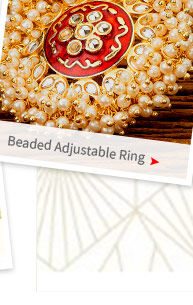 Beaded Adjustable Ring