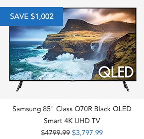 Shop Samsung 85 Class Q70R Black QLED Smart 4K UHD TV