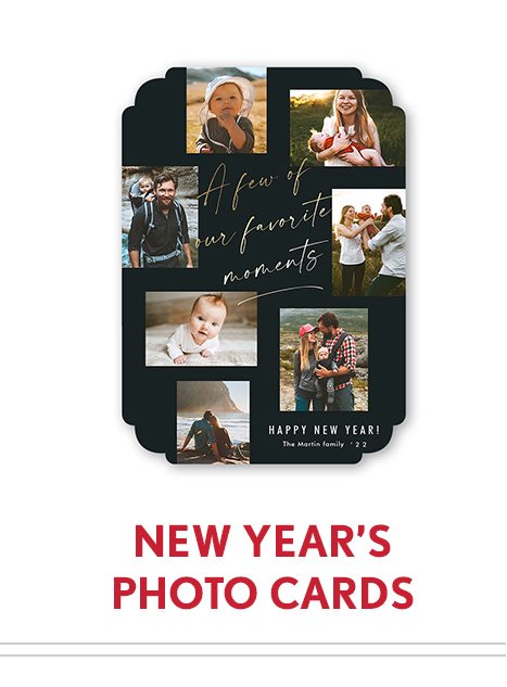 NEW YEAR'S PHOTO CARDS