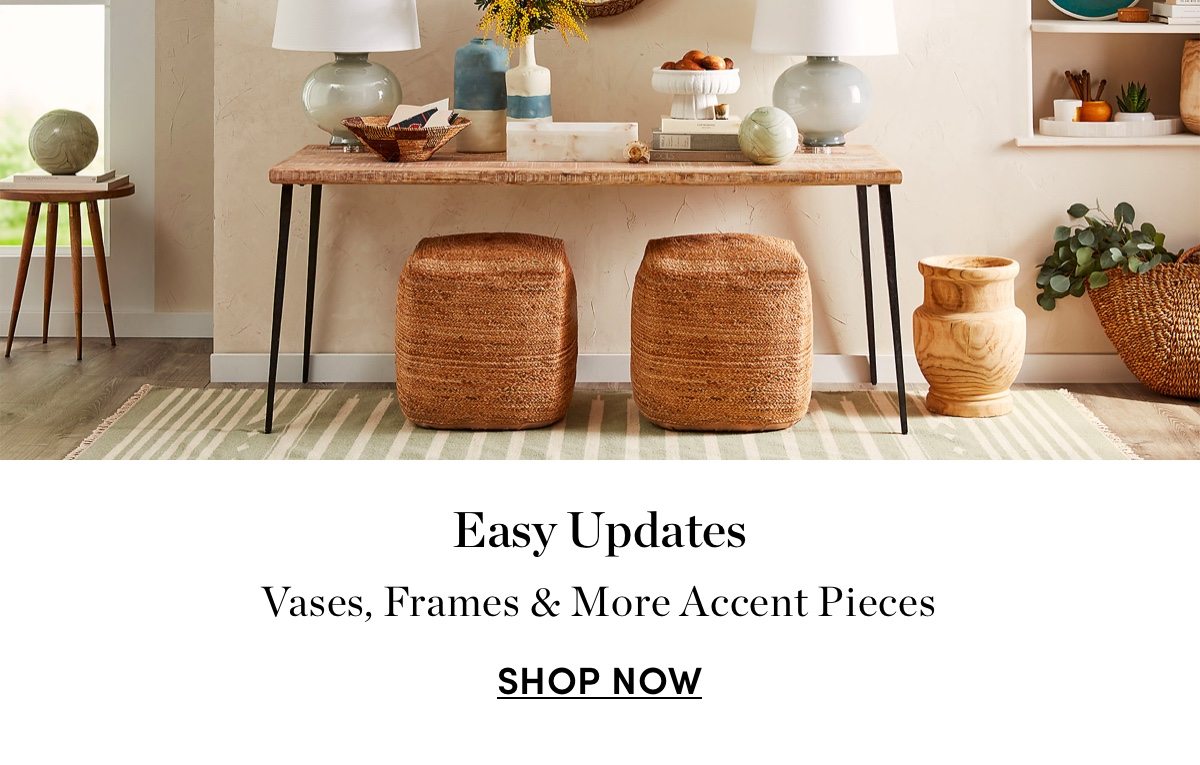 Vases, Frames & More Accent Pieces