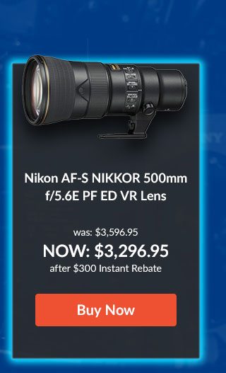 Nikon AF-S NIKKOR 500mm f/5.6E PF ED VR Lens