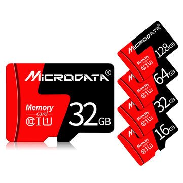 MicroData 8GB 16GB 32GB 64GB 128GB Class 10 High Speed Max 80Mb/s TF Memory Card With Card Adapter For Mobile Phone Tablet GPS Camera