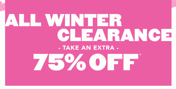 All Winter Clearance Extra 75% Off