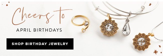 Shop April birthday jewelry. 