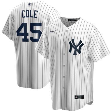 Nike Gerrit Cole New York Yankees White Home 2020 Replica Player Name Jersey