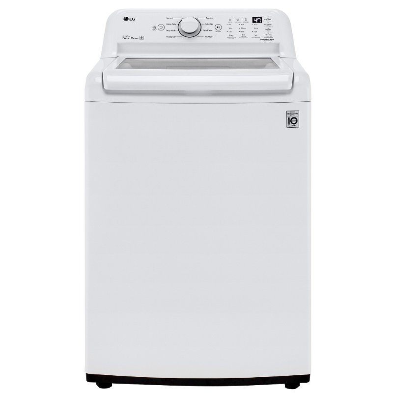 LG 4.3 cu. ft. Mega Capacity Top Load Washer with 4-Way Agitator & TurboDrum Technology - 4.3 cu. ft. White