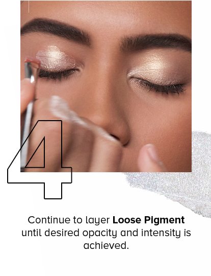 4. Continue to layer Loose Pigment until desired opacity and intensity is achieved.