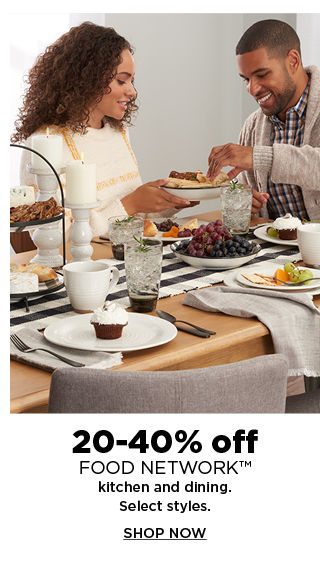 20-40% off food network kitchen and dining. shop now.