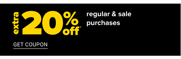 Extra 20% off Regular & Sale Purchases - Get Coupon