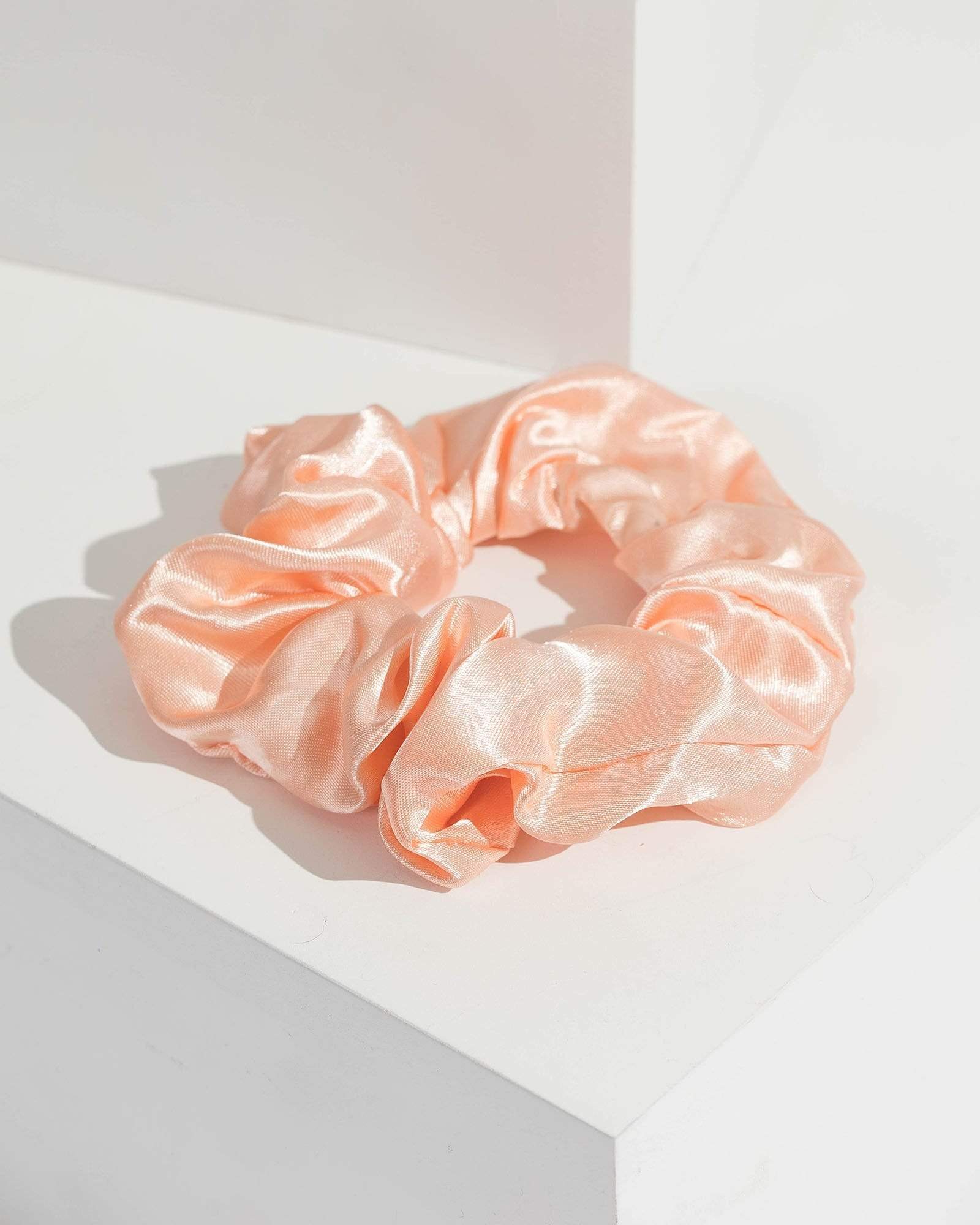 Image of Pink Satin Scrunchie