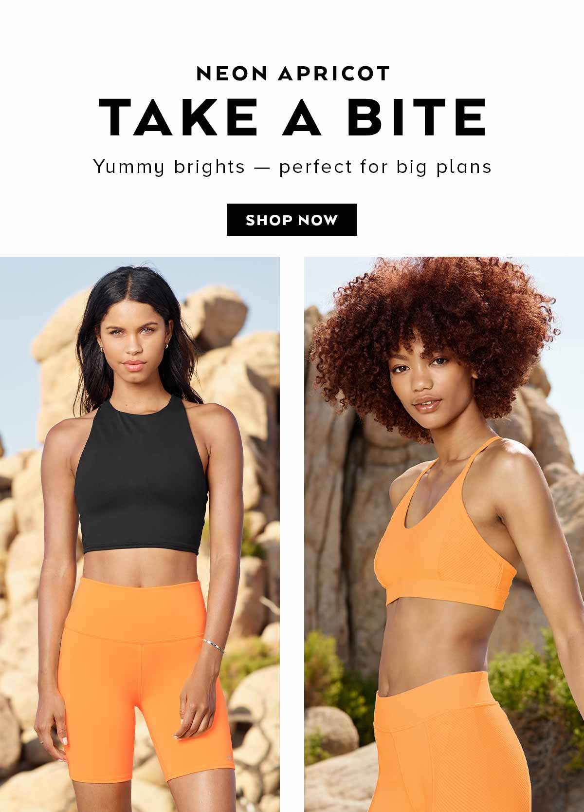 NEON APRICOT - TAKE A BITE. SHOP COLOR CRUSHES