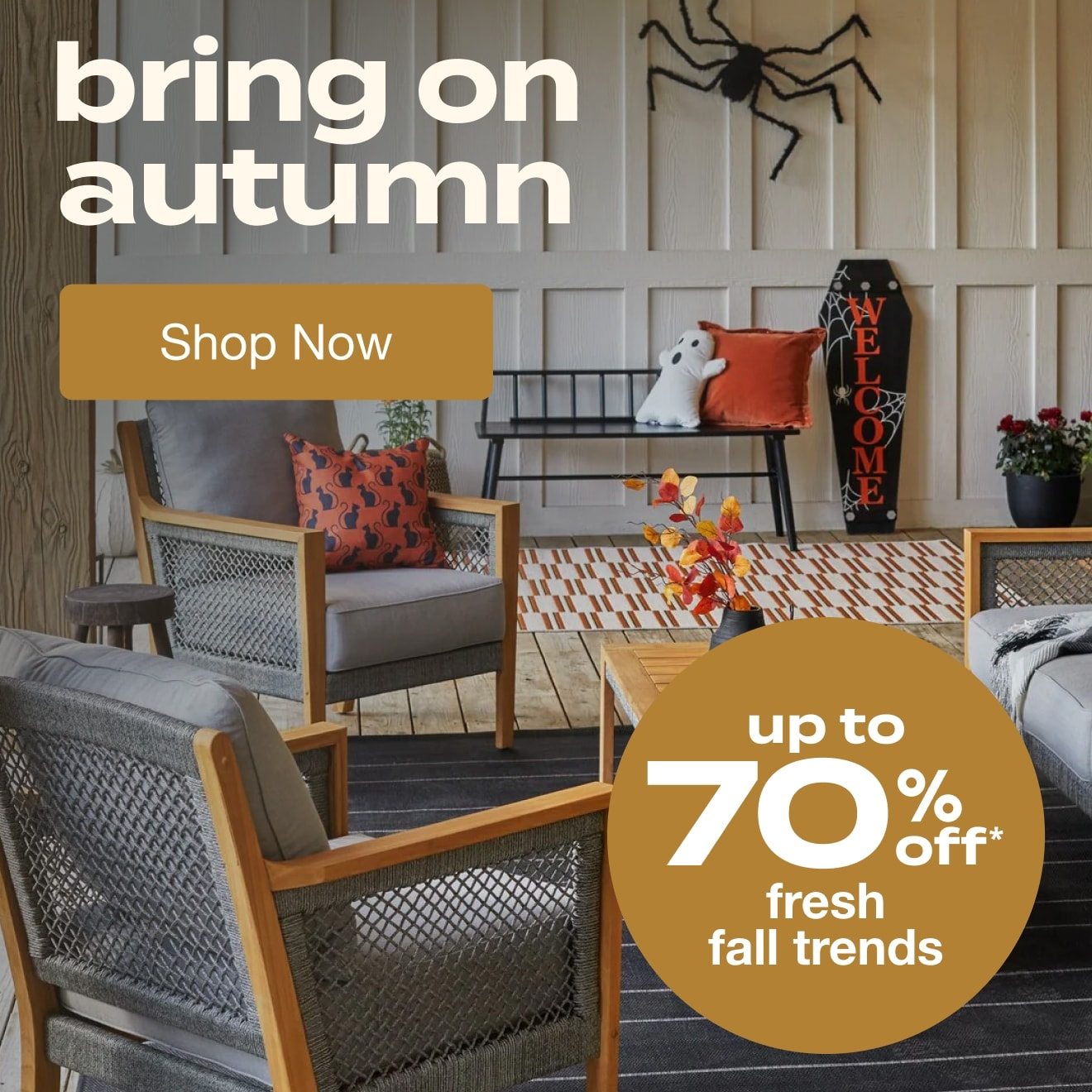 Bring on Autumn - Up to 70% off fresh fall trends