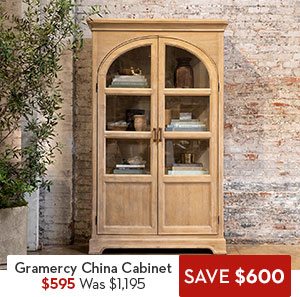 Gramercy China Cabinet By Nate Berkus And Jeremiah Brent CLEARANCE $595 Was: $1195