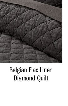 Belgian Flax Linen Diamond Quilt