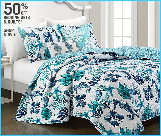 Shop 50% Off Select Bedding Sets & Quilts