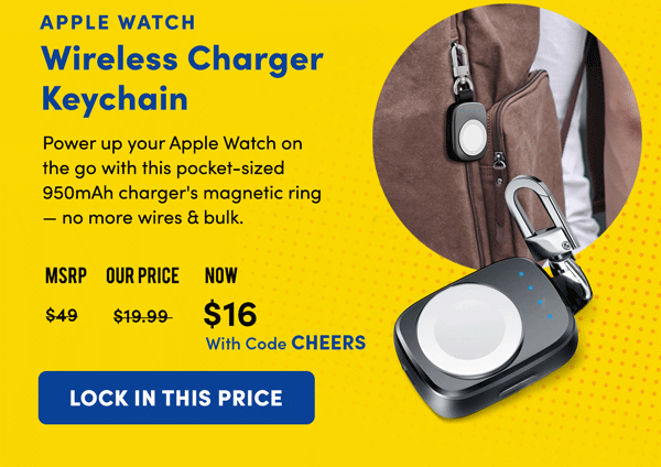 Apple Watch Wireless keychain Charger | Lock In This Price