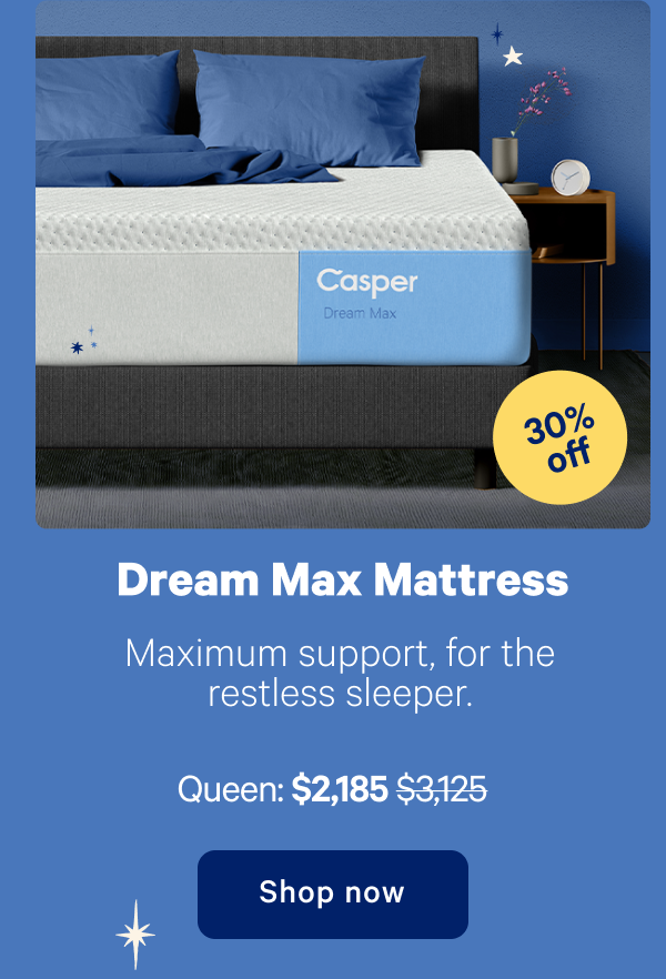 Dream Max Mattress; Engineered for maximum support, perfect for restless sleepers.