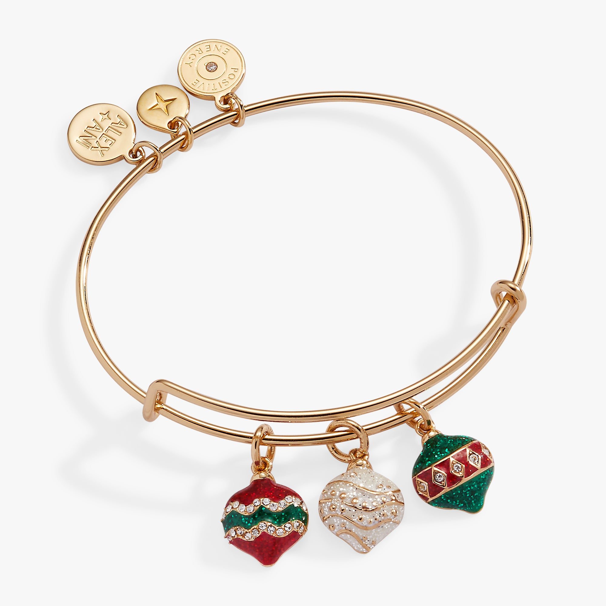 Image of Holiday Ornament Charm Bangle