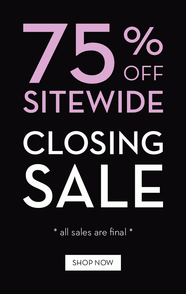 75% Off Sitewide Sale