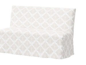 Edith Slipcover Dining Banquette, Cerifera Palm